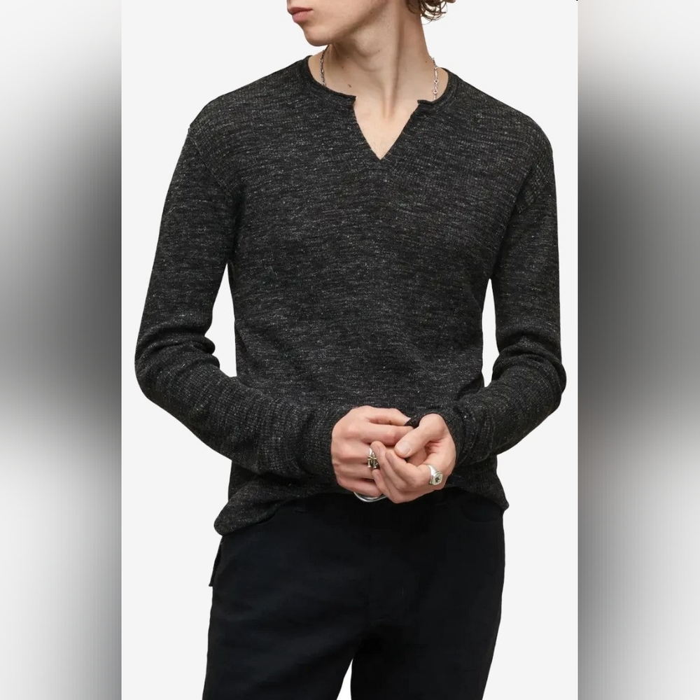 John Varvatos Black Long Sleeve Tee
